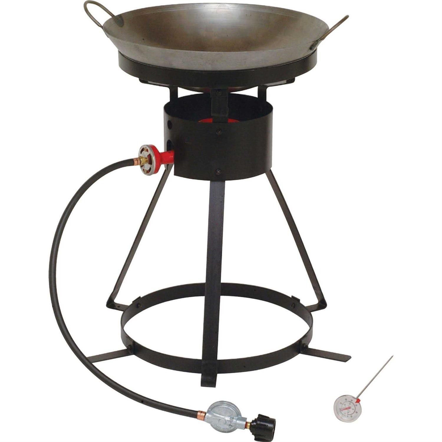 King Kooker #24wc 24 Portable Propane Outdoor Cooker with 18 Steel Wok