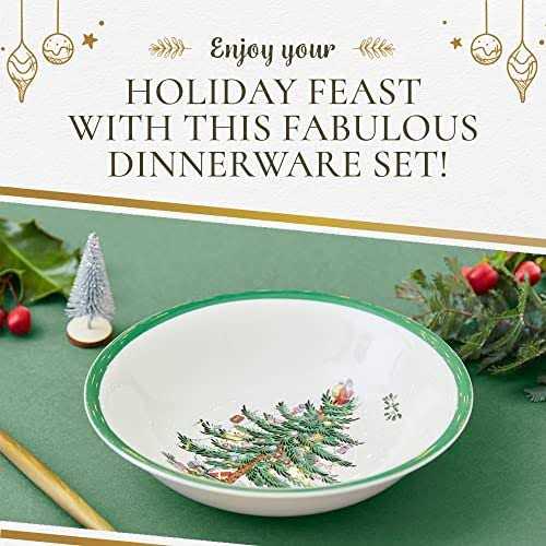 Spode Christmas Tree Collection 16-Piece Dinnerware Set