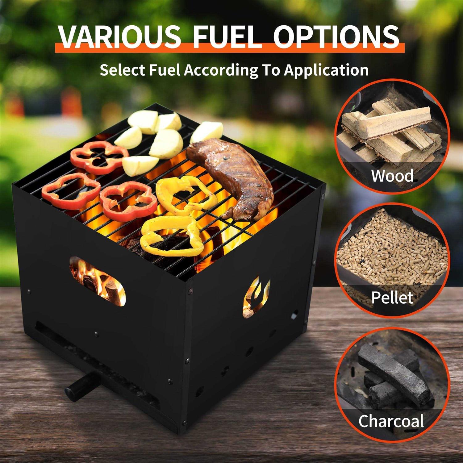 PIZZELLO 4 in 1 Wood Fired Outdoor Pizza Oven Outside Ovens with Pizza Stone