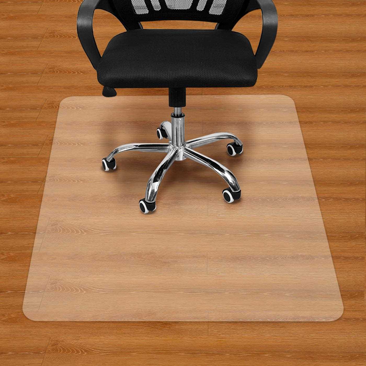 BesWin Office Chair Mat for Hardwood Floor 36×48 Clear Pvc Desk Chair Mat