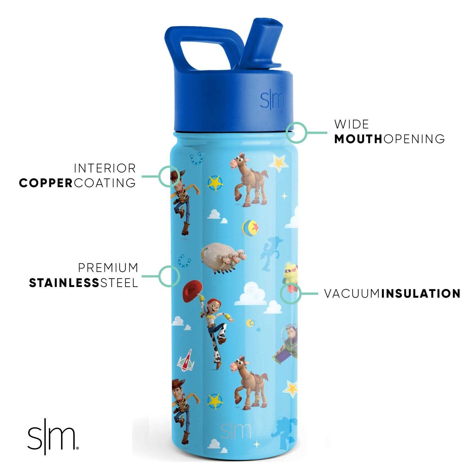 Simple Modern Summit Vacuum Insulated Stainless Steel Water Bottle Straw Lid