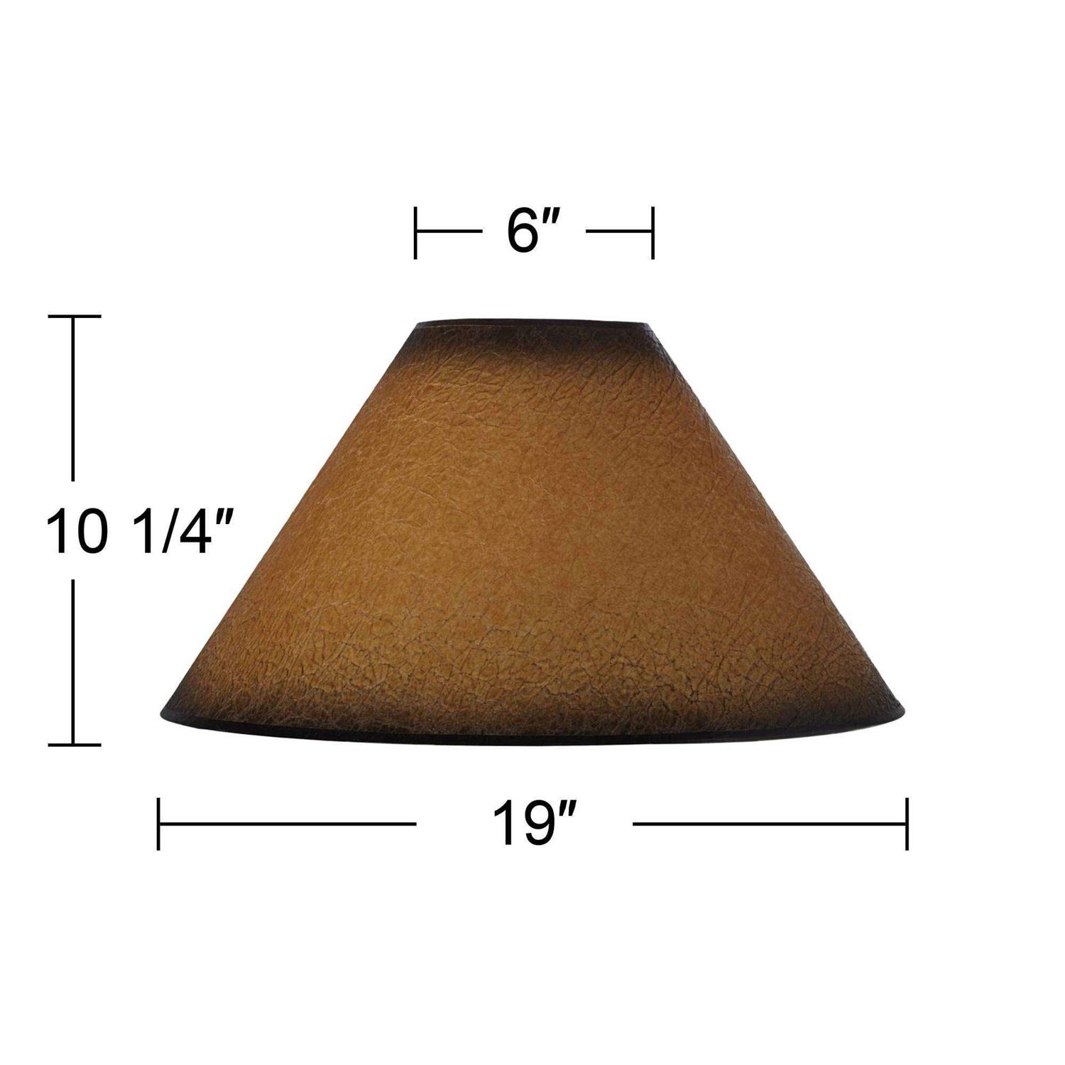 Springcrest Distressed Faux Paper Lamp Shade 6X19x12