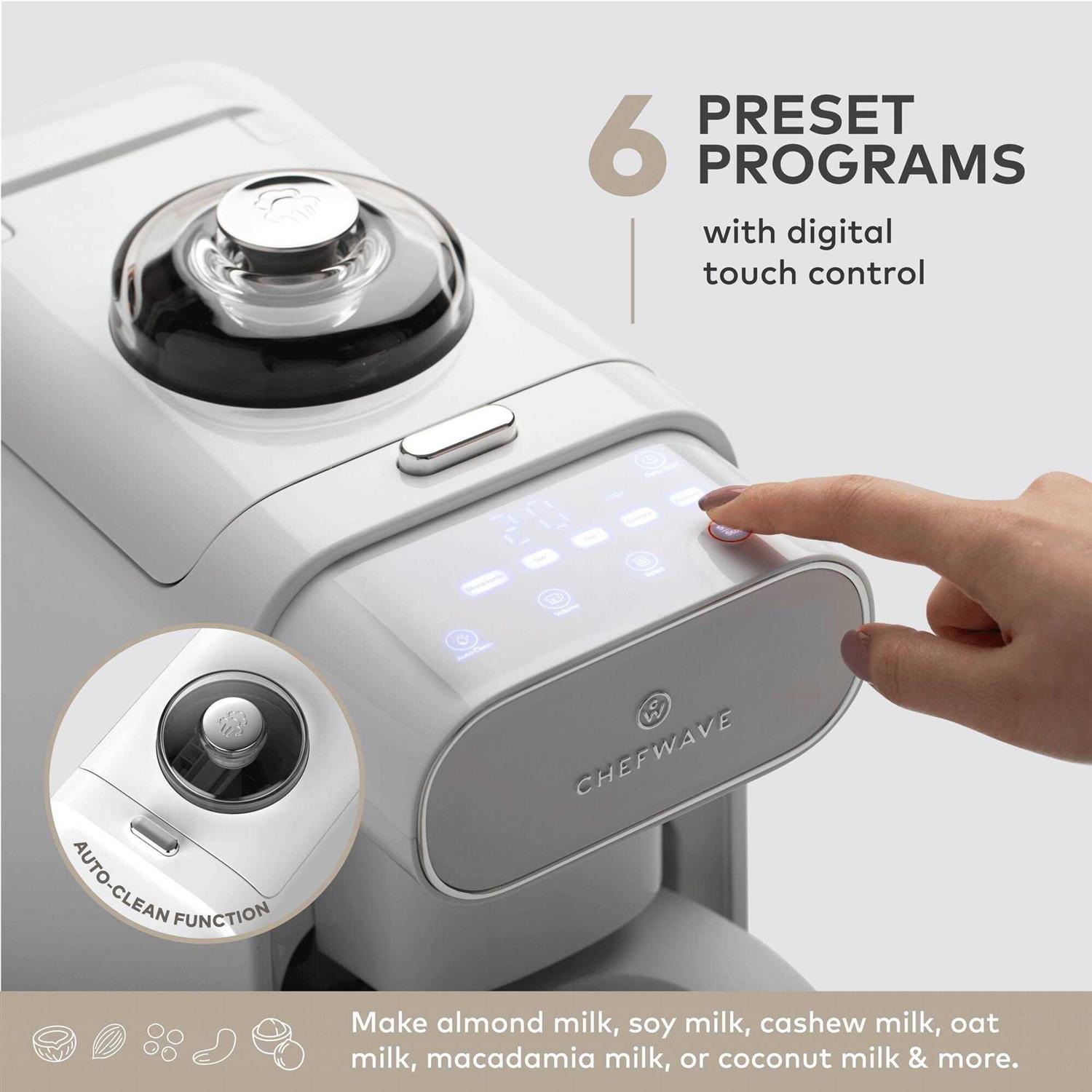 ChefWave Milkmade Non-Dairy Milk Maker with 6