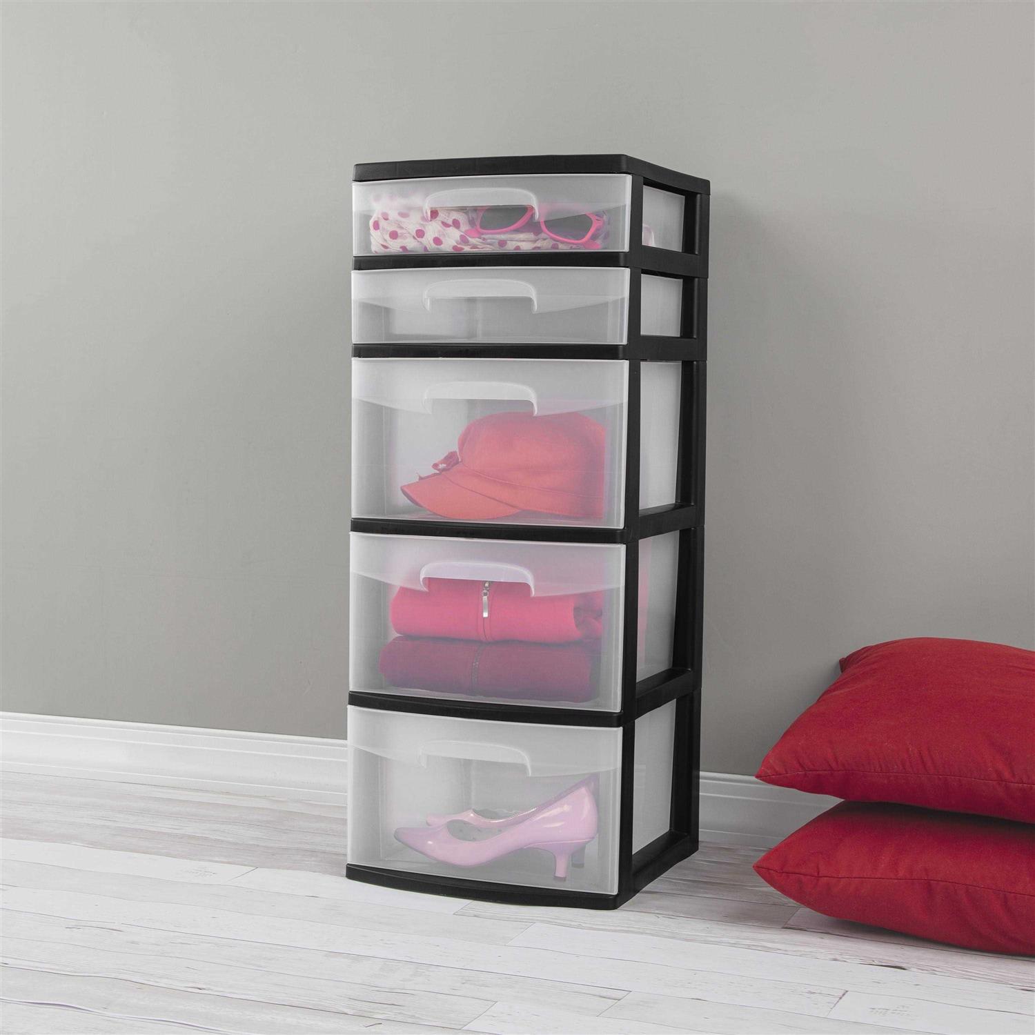 Sterilite 5 Drawer Tower Plastic