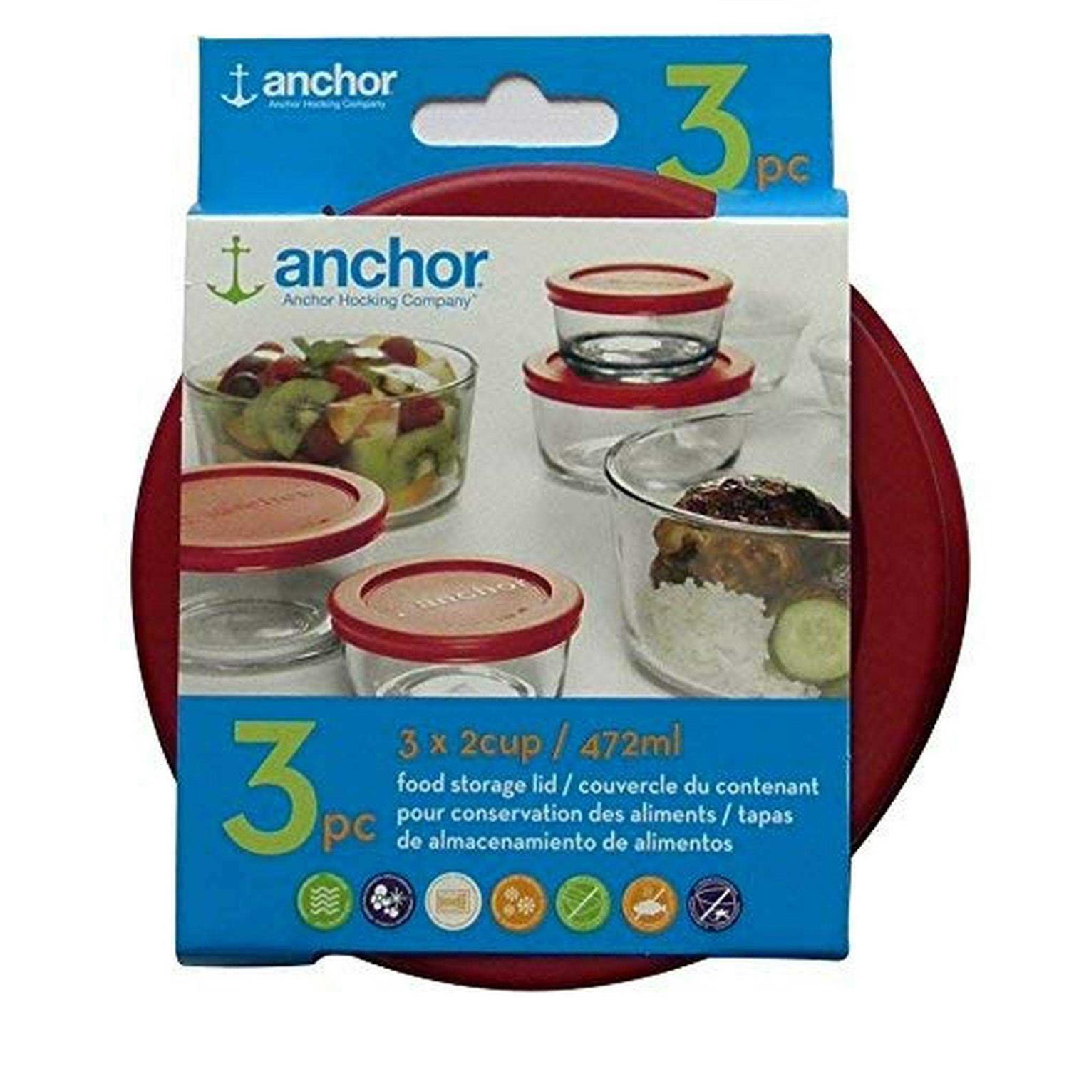 Anchor Hocking Replacement Lid 2 Cup / 472 ml