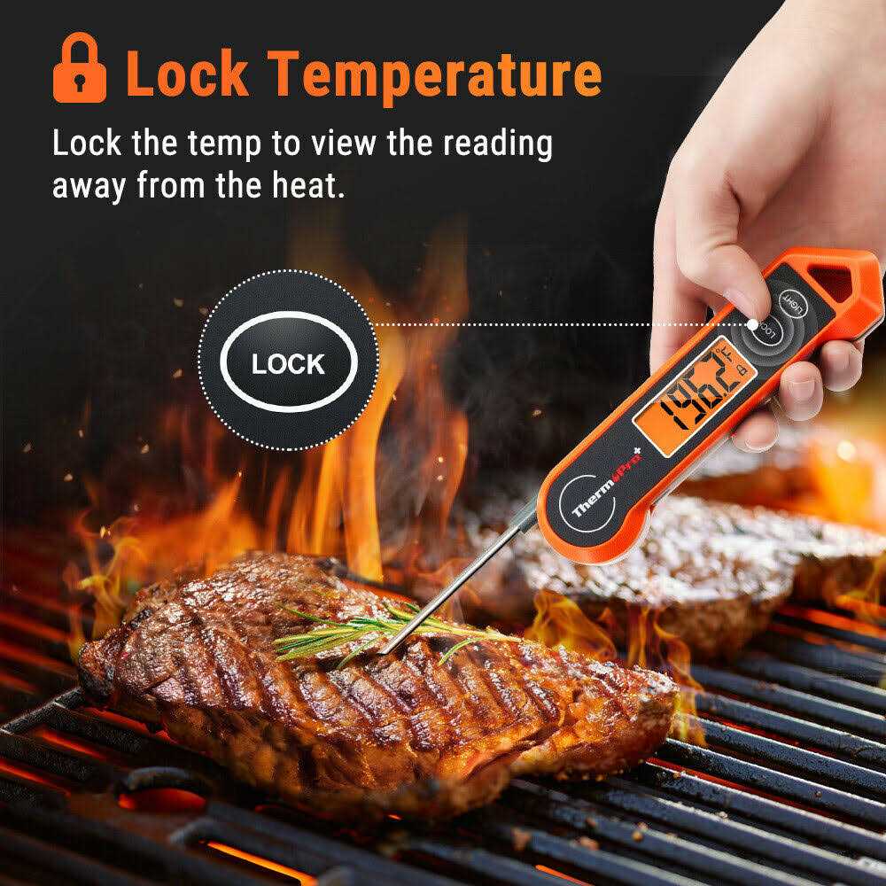 ThermoPro TP19H Digital Meat Thermometer for Cooking with Ambidextrous Backlit
