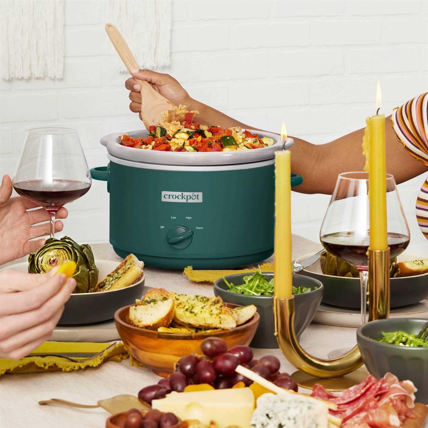 Crock-Pot 4.5-Quart Cafe Mocha Manual Slow Cooker