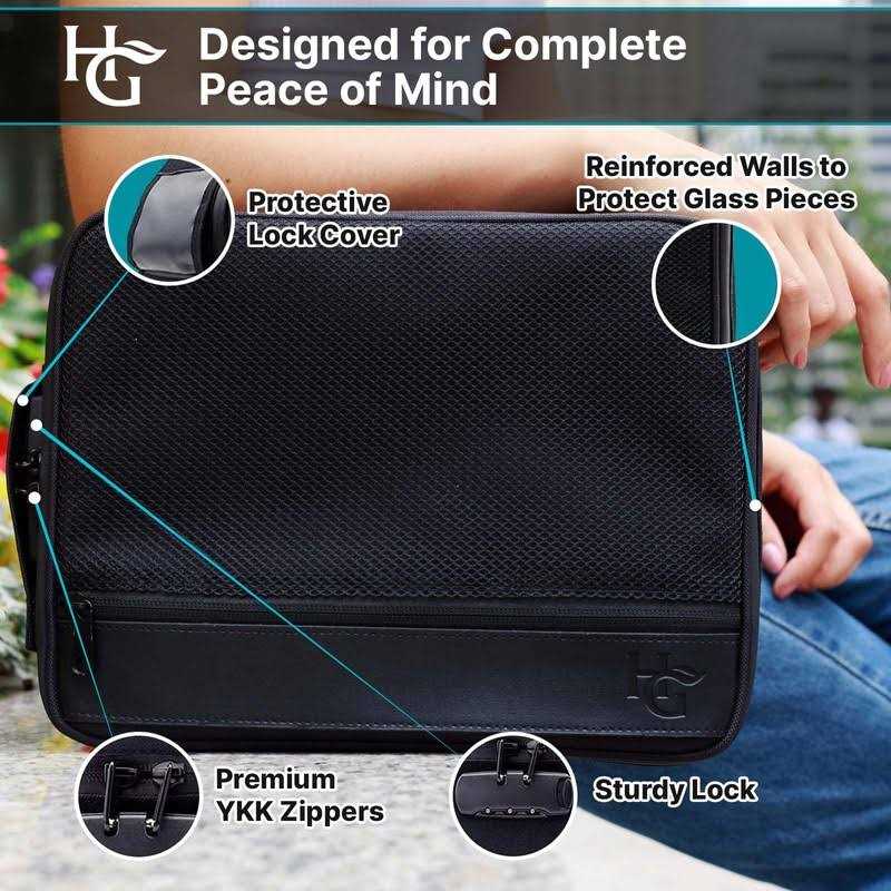 Herb Guard Black Large Smell Proof Case with Combo Lock