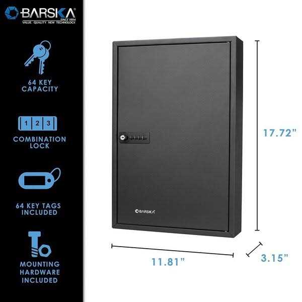 64 Position Key Cabinet with Combo Lock Barska CB13264