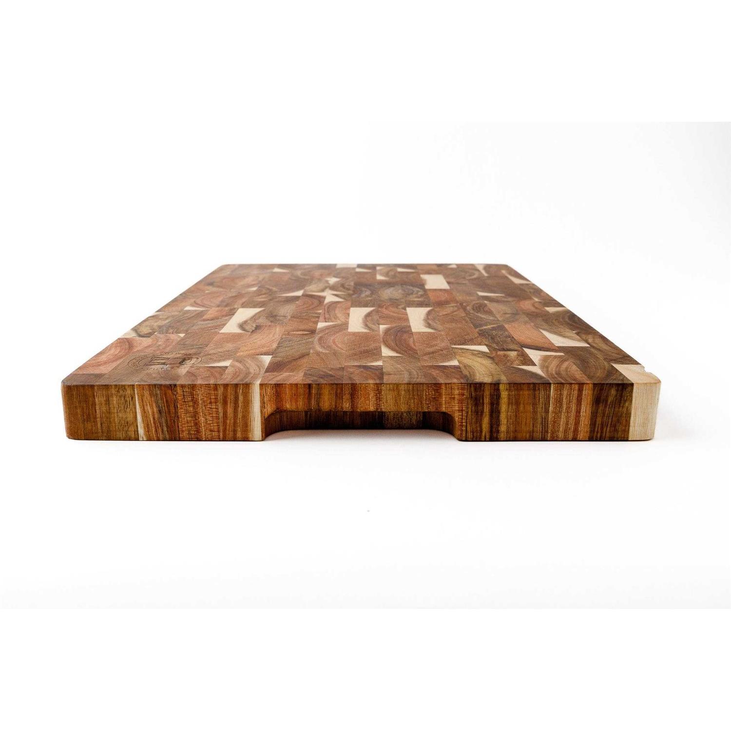 Schmidt Brothers Cutlery Acacia End-Grain Gourmet Cutting Board