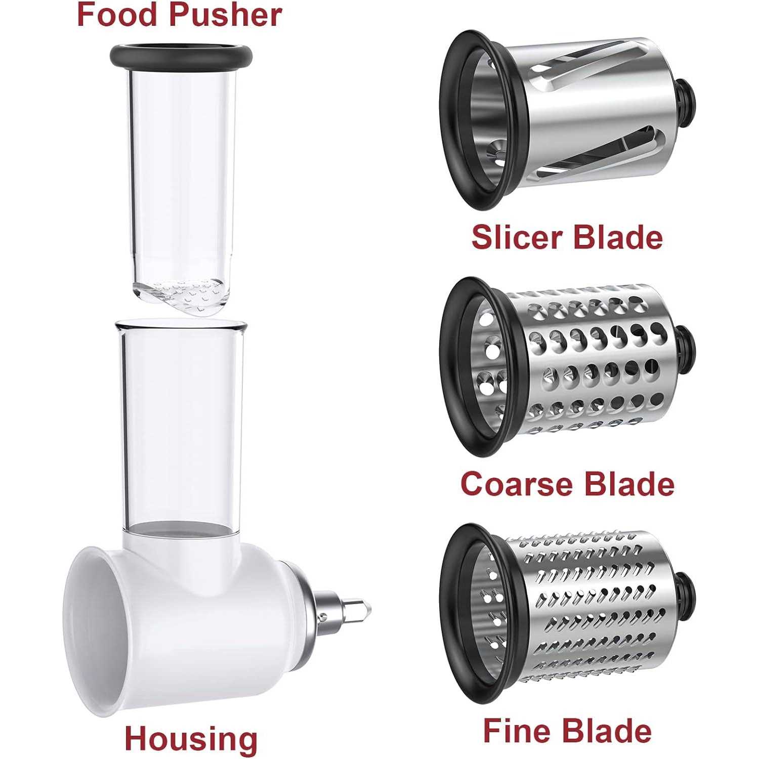 GVODE Slicer Shredder Attachment For Kitchenaid Stand Mixers