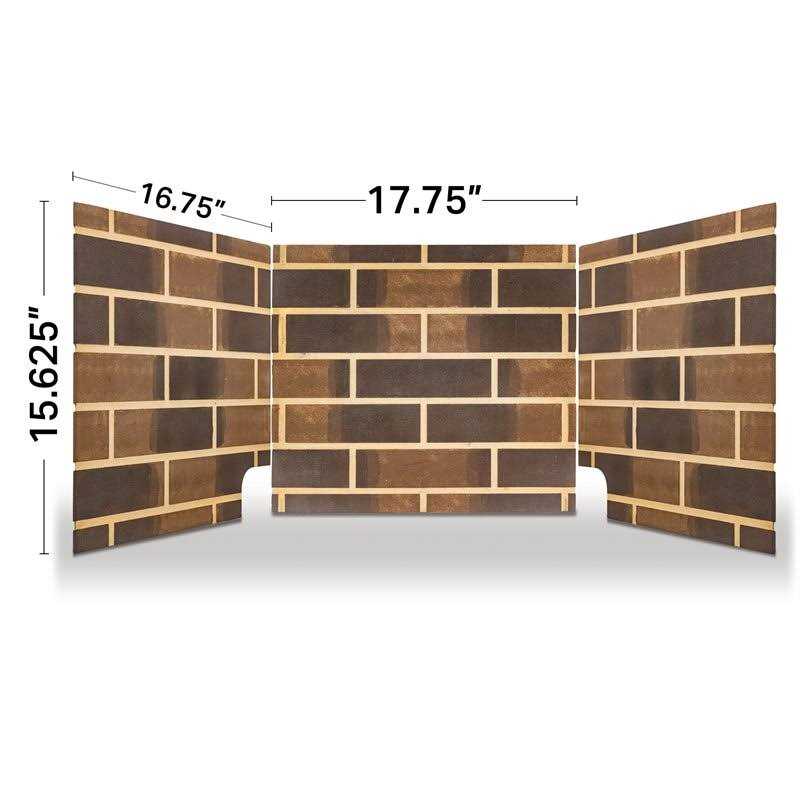 Pleasant Hearth 32 Ceramic Zero Clearance Firebox Brick Panel Set