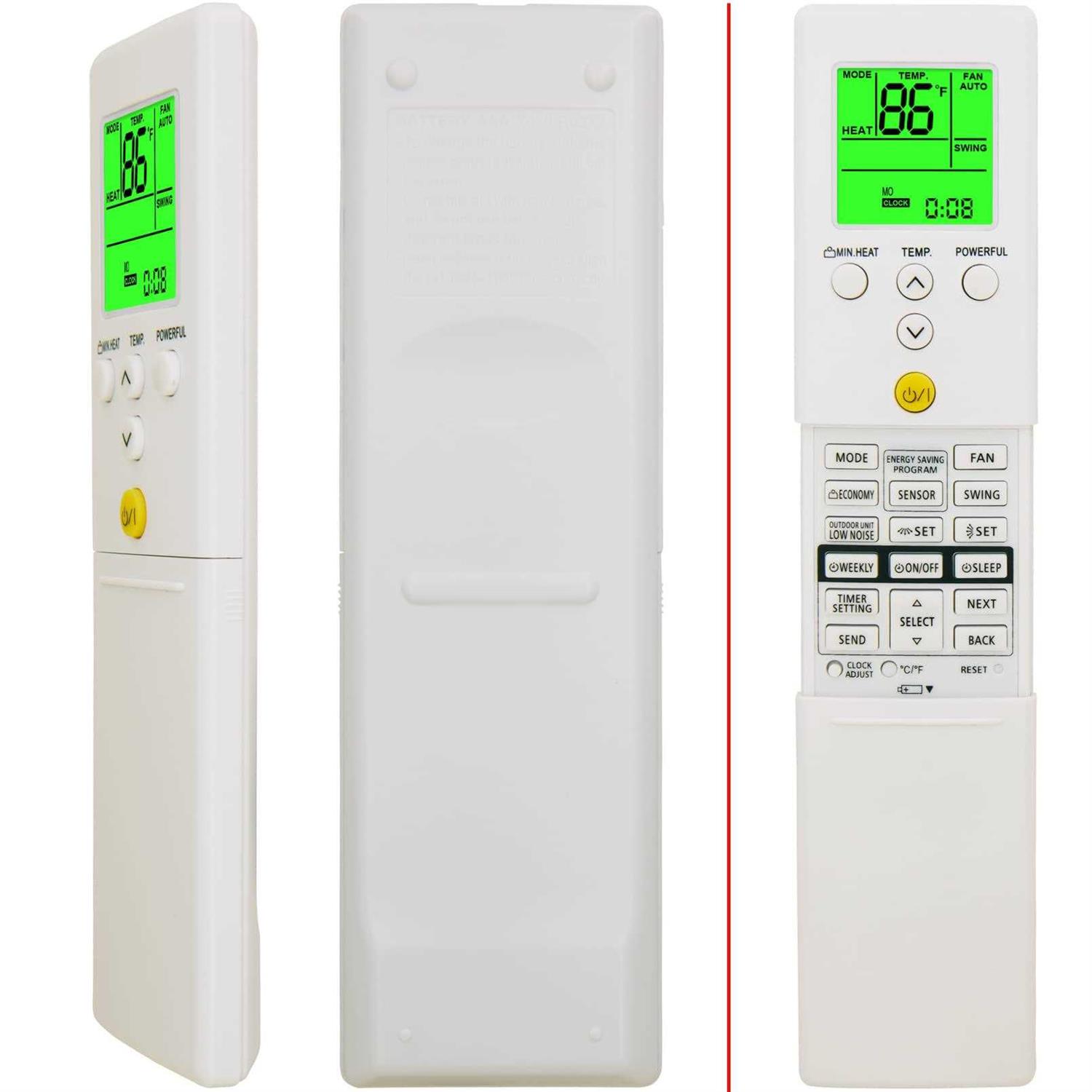 yaohuimi replacement for fujitsu air conditioner remote control AR-ref1u AR-red1u AR-reg1u AR-rey1u AR-rem1u AR-ref1e AR-ref2e AR-rea1