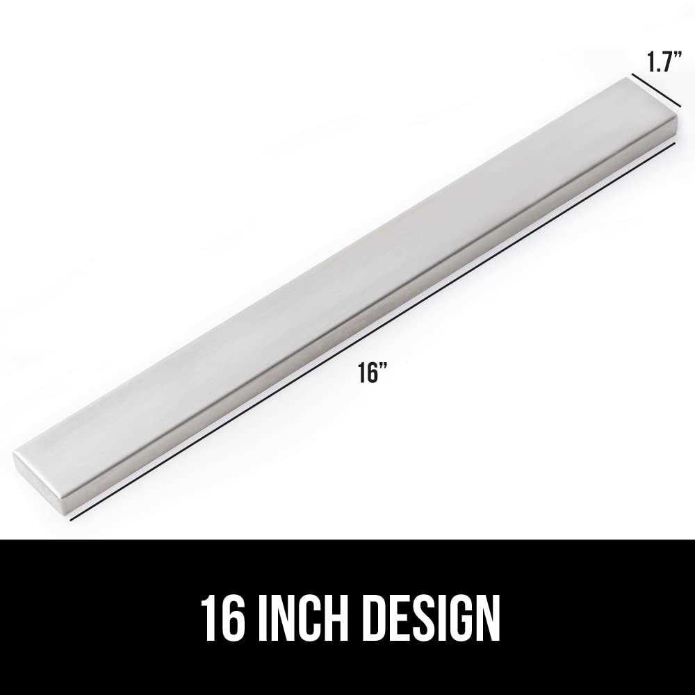 Gorilla Grip Stainless Steel Magnetic Knife Strip 16 Inch Holder Heavy Duty