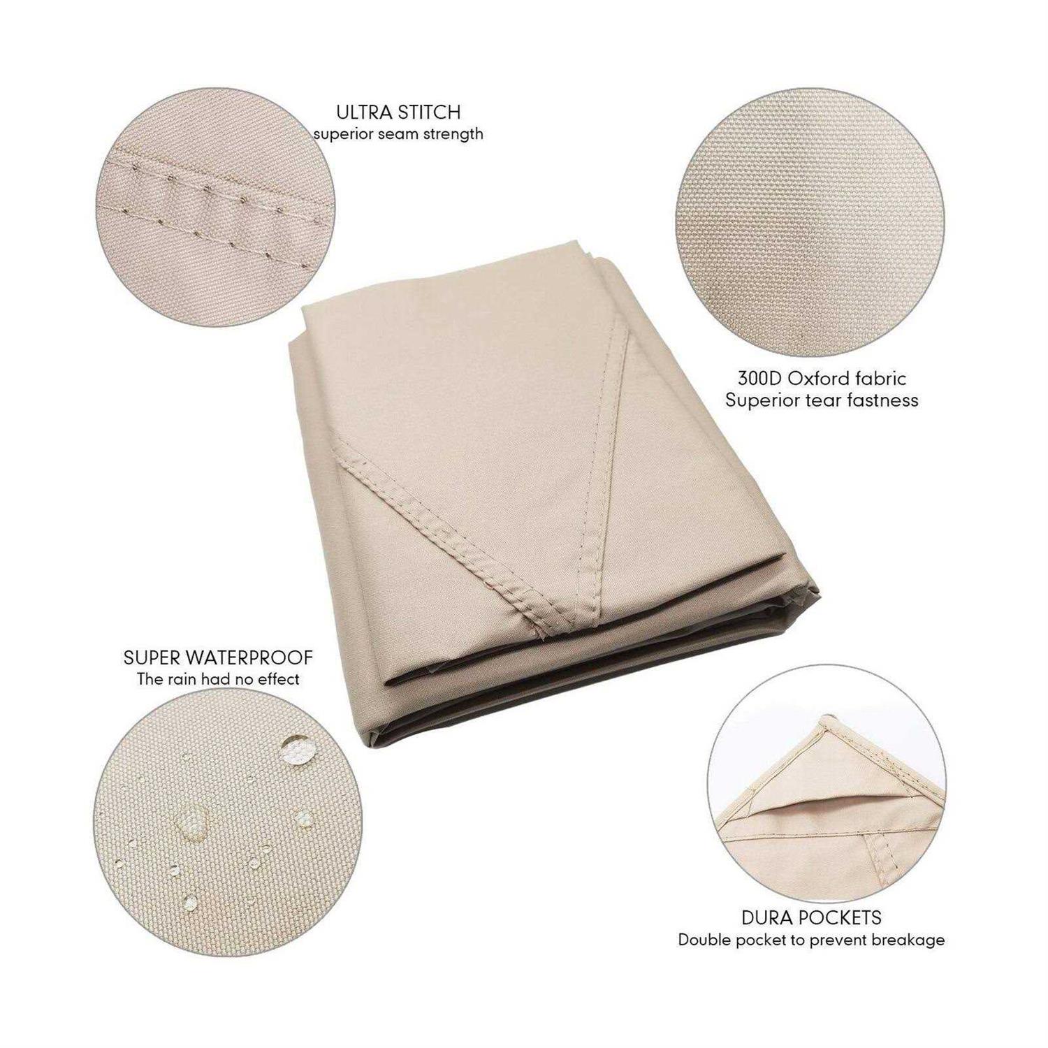 Ontheway 5ft x 8ft Double Tiered Replacement Canopy Grill Bbq Gazebo Roof Top