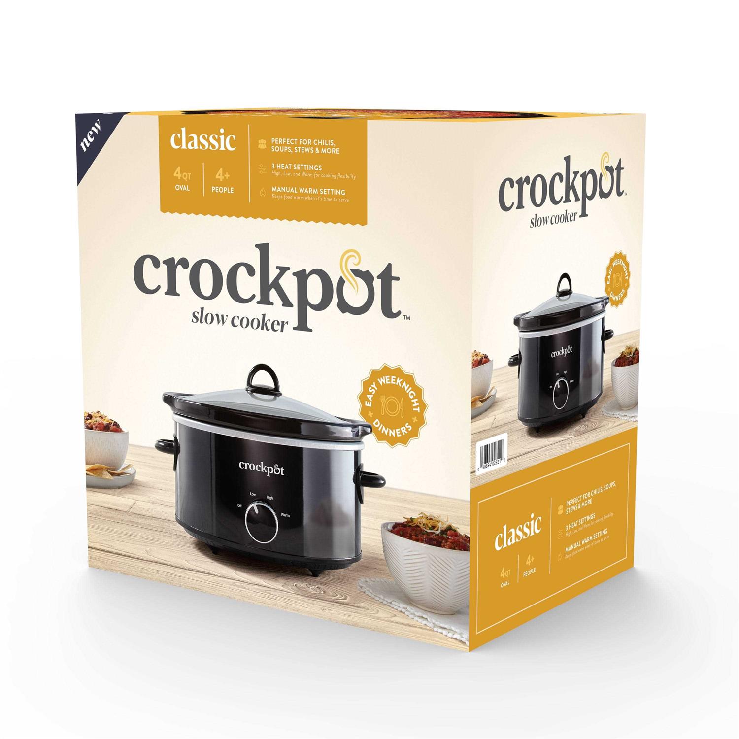 Crock-Pot 4 Quart Manual Slow Cooker
