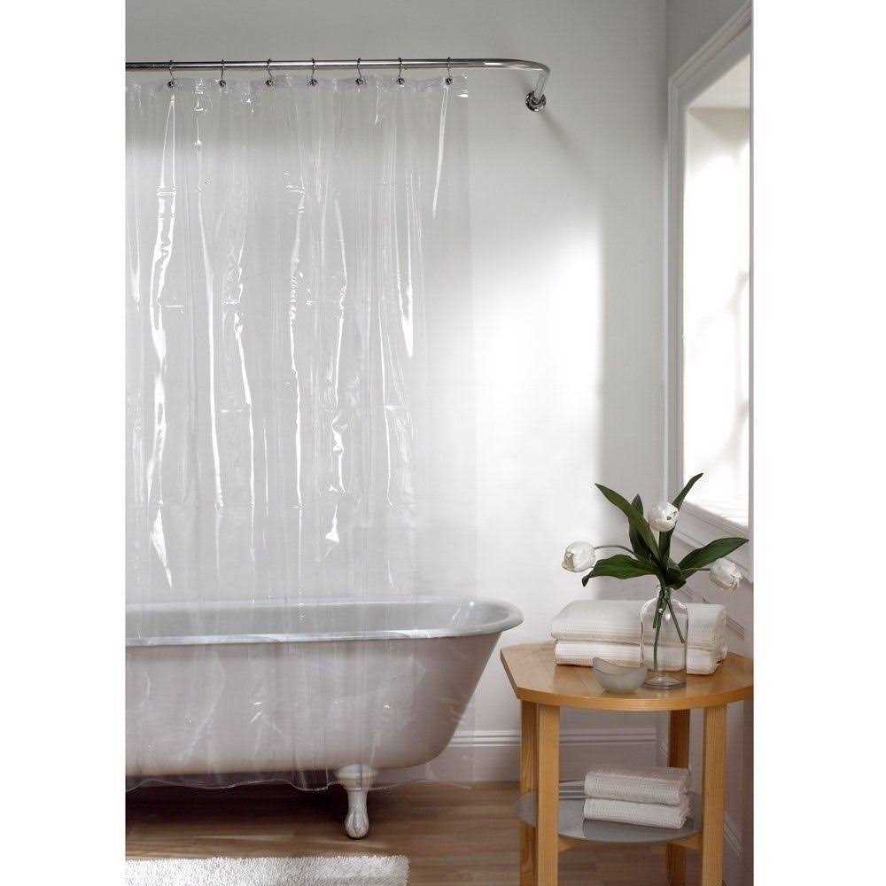 Zenna Home Super Heavyweight Vinyl Shower Curtain Liner