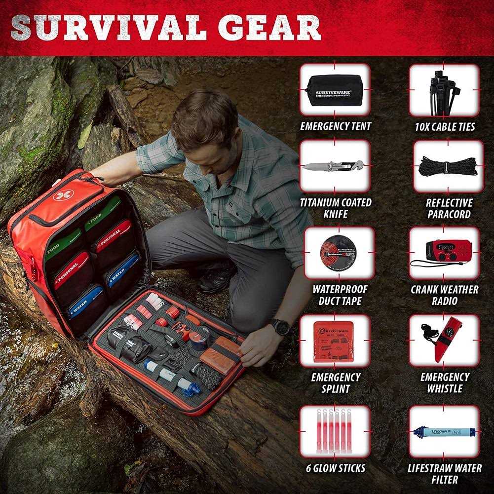 Surviveware 72-Hour Emergency Preparedness Survival Backpack