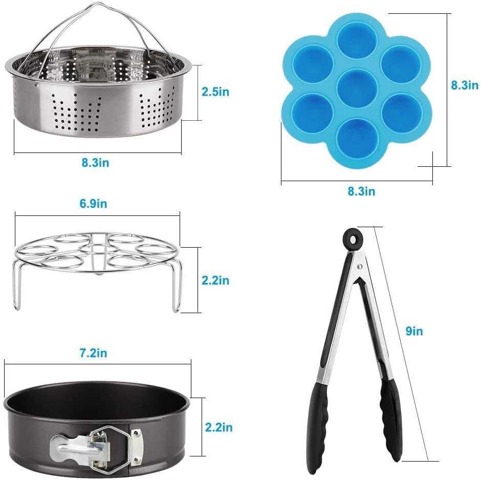 Kitoolbase Accessories-Set-for-Insta-Pot Accessory Compatible with Instant Pot 6 Qt 8 Quart