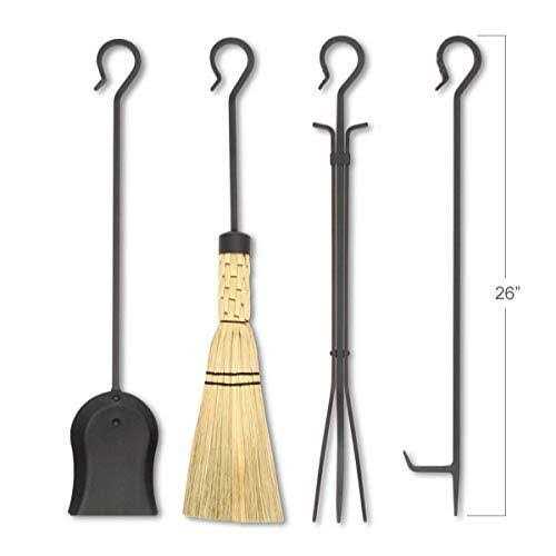 Pilgrim Home and Hearth Pilgrim Forged Iron Fireplace Tool Set 28