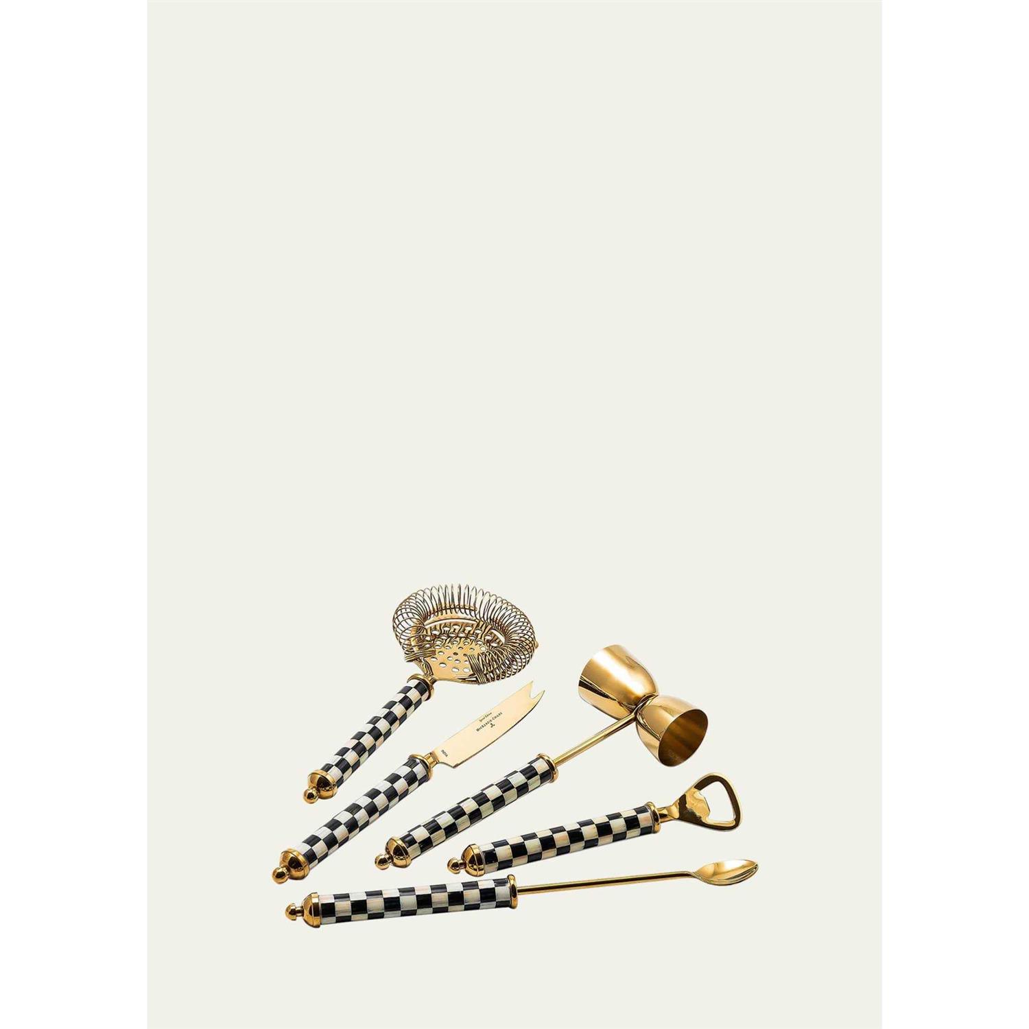 MacKenzie-Childs 3260 Gold Edition Bar Tool Set