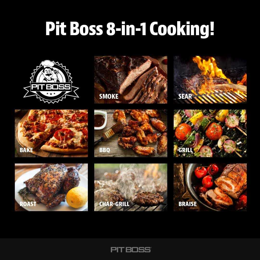 Pit Boss Pro Series 850-Sq in Hammertone Pellet Grill with smart compatibility 10575