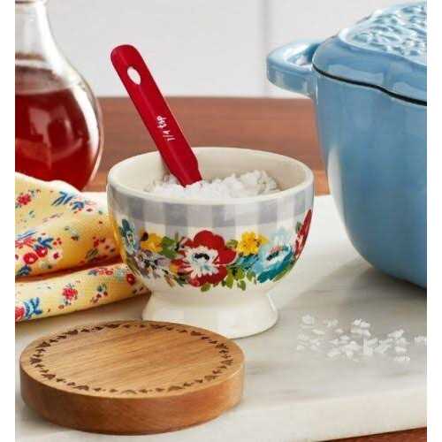 The Pioneer Woman Sweet Romance Stoneware Salt Cellar