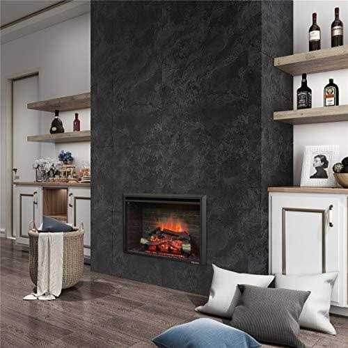 Puraflame Western Electric Fireplace Insert with Fire Crackling Sound Remote Control
