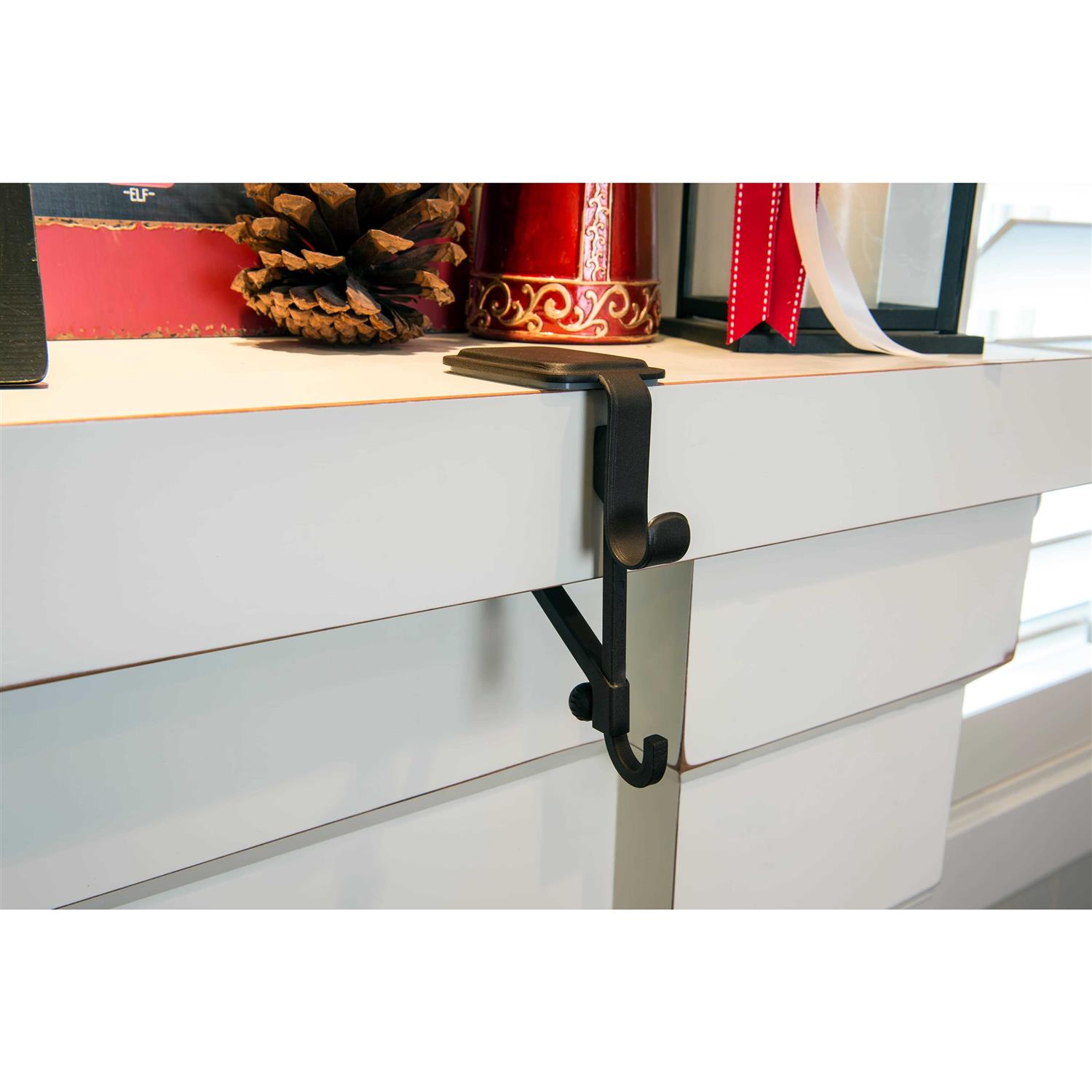 Village Lighting Garland and Stocking Mantle Hanger