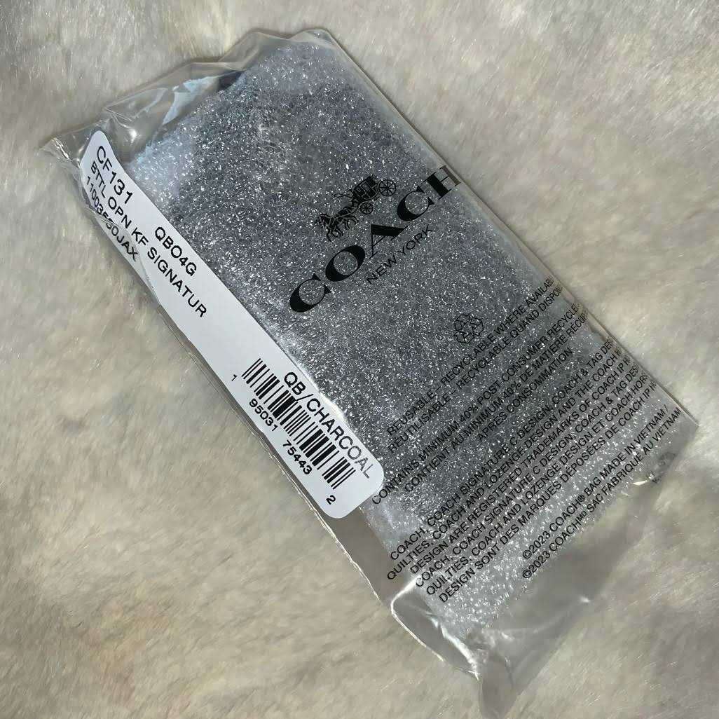 Coach Outlet Bottle Opener Key Fob In Signature Canvas