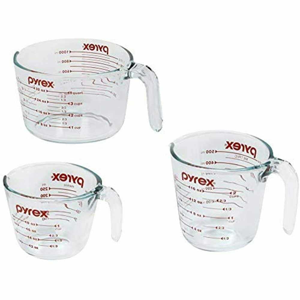Pyrex 3-Piece Glass Measuring Cup Set