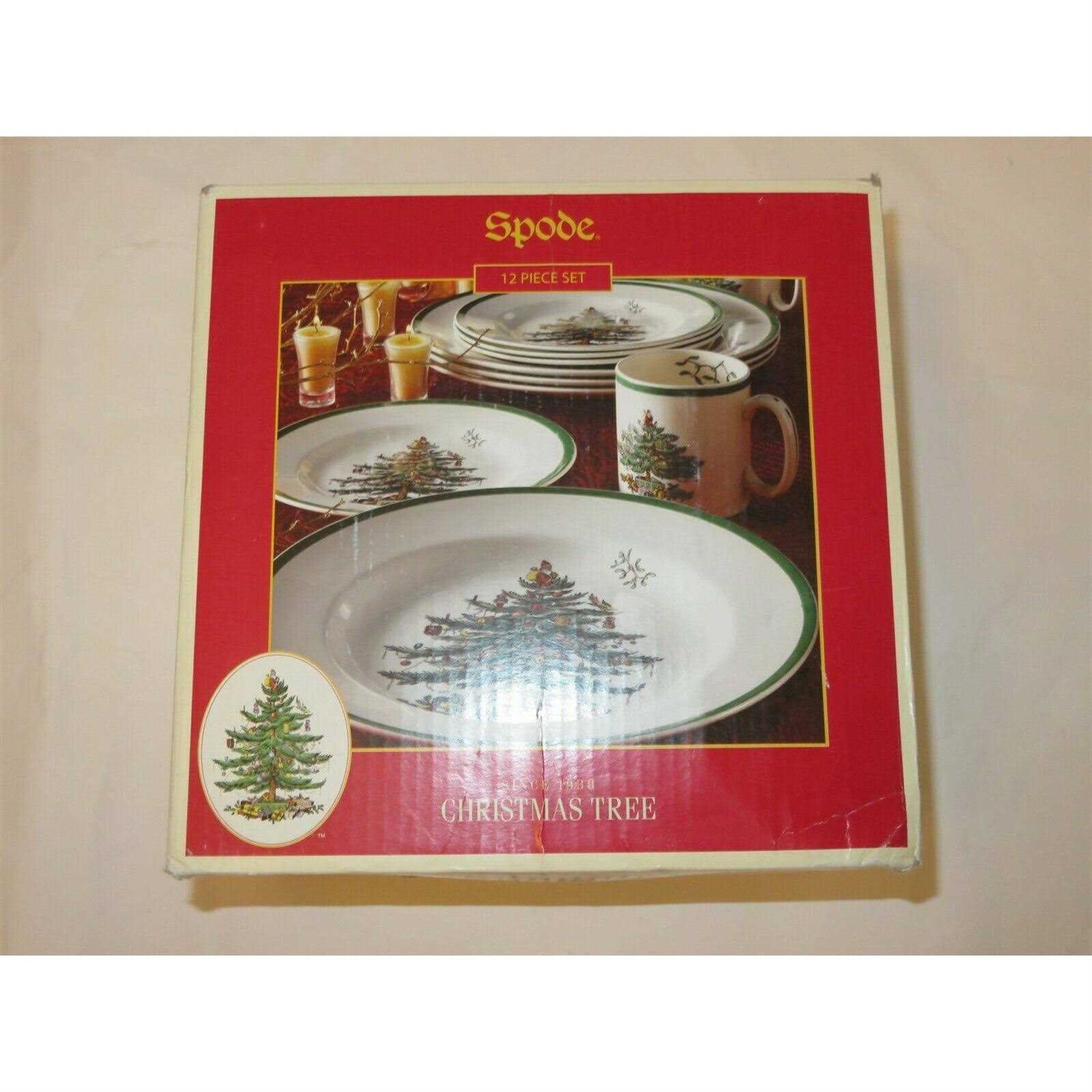 Spode Christmas Tree 12-Piece Dinnerware Set