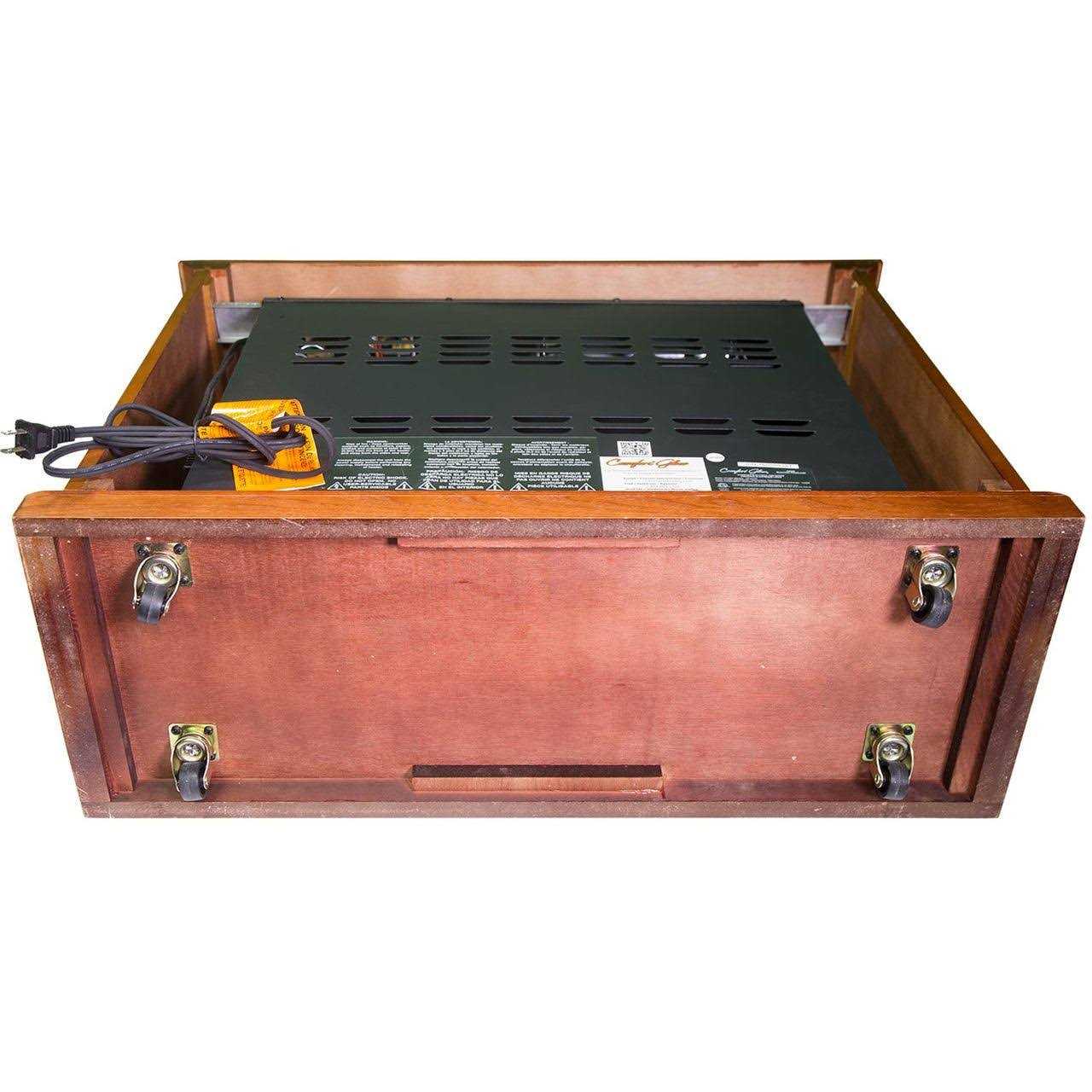 Comfort Glow Mobile Quartz Electric Fireplace with Real Flame Technology QF4570R