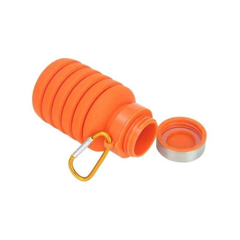 Ozark Trail 16 Ounce Collapsible Silicone Water Bottle with Carabiner