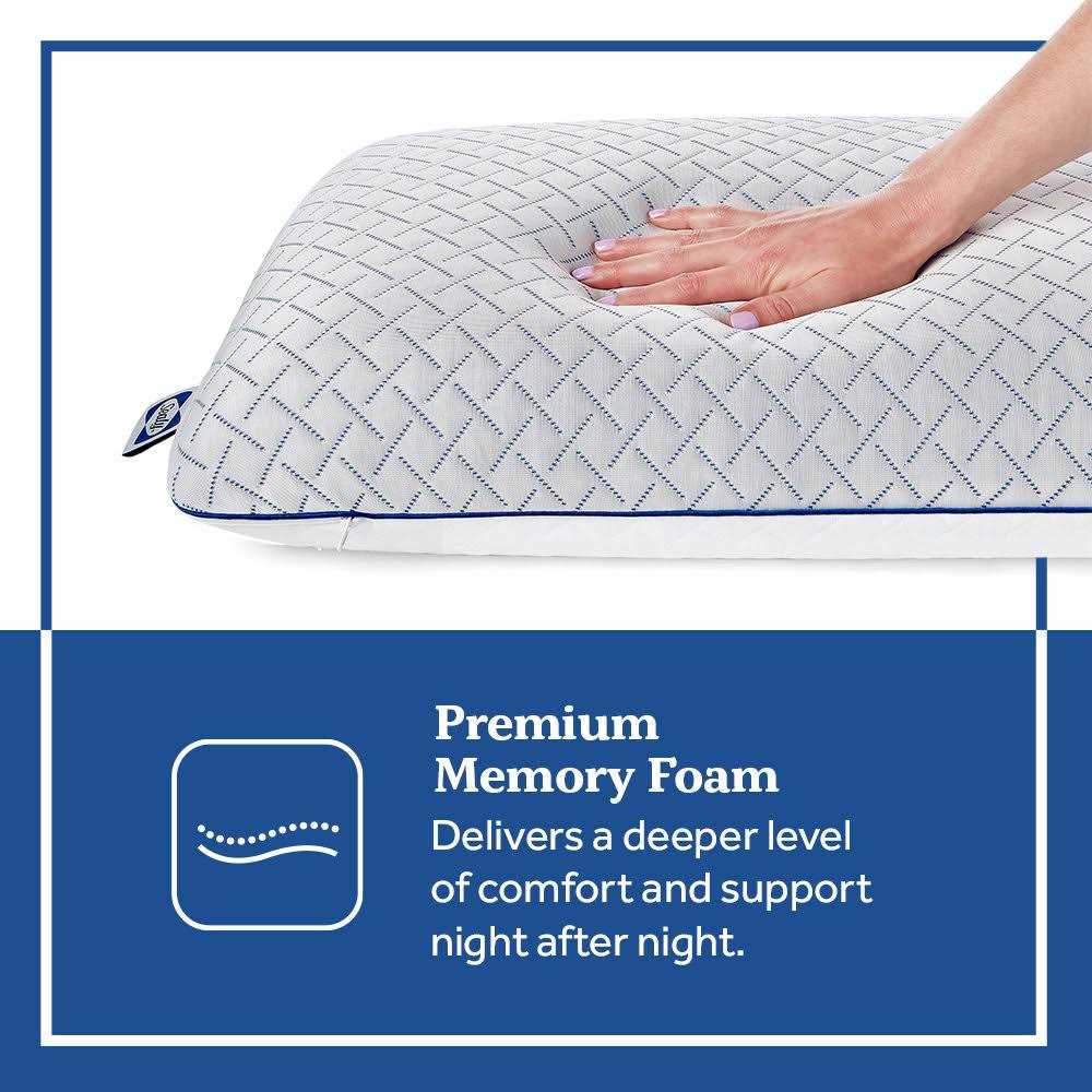 Sealy Essentials Cool Touch Memory Foam Pillow