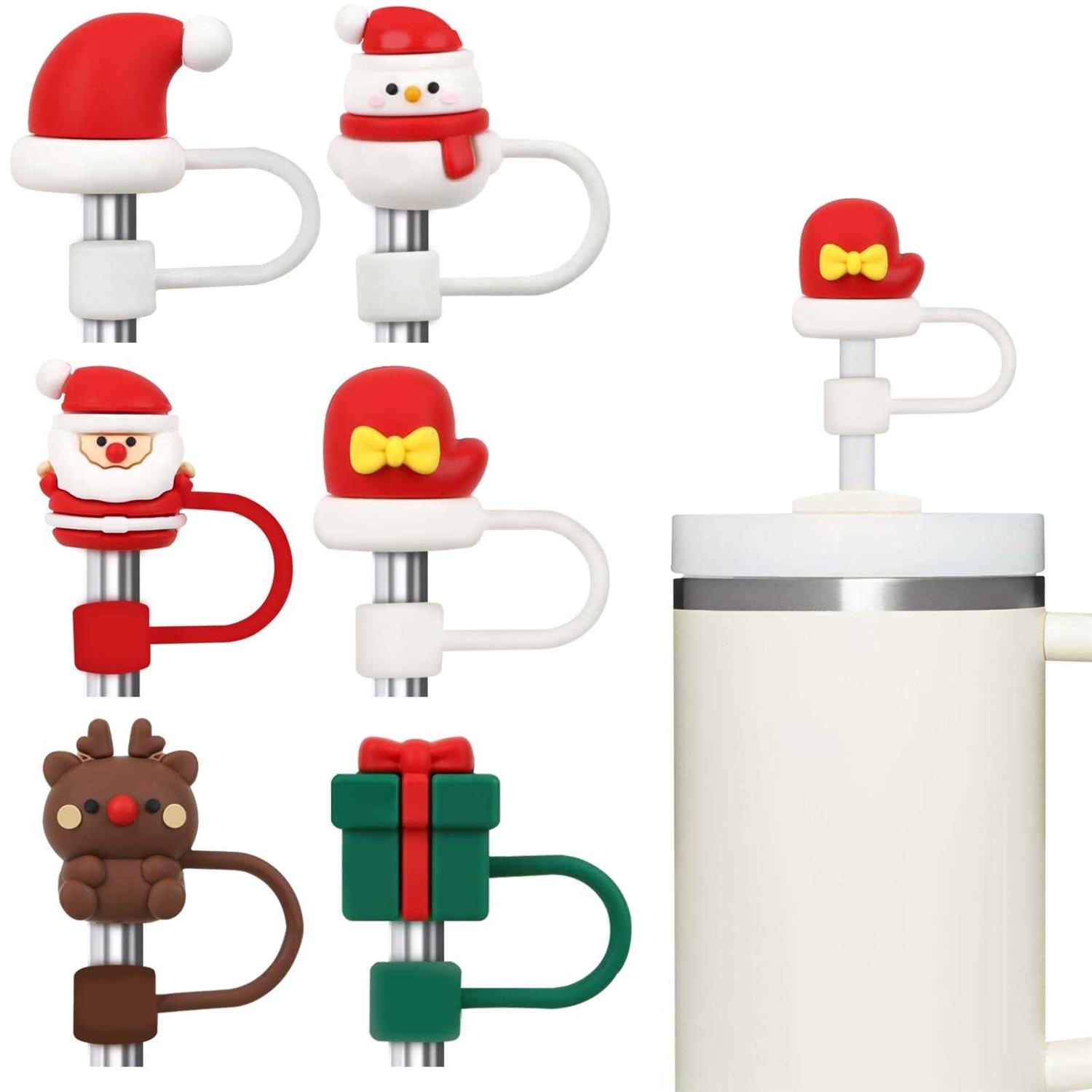 FOATHII Straw Cover Compatible with stanley cup accessories Silicone Straw Topper fit for stanley 40 oz tumbler with handle