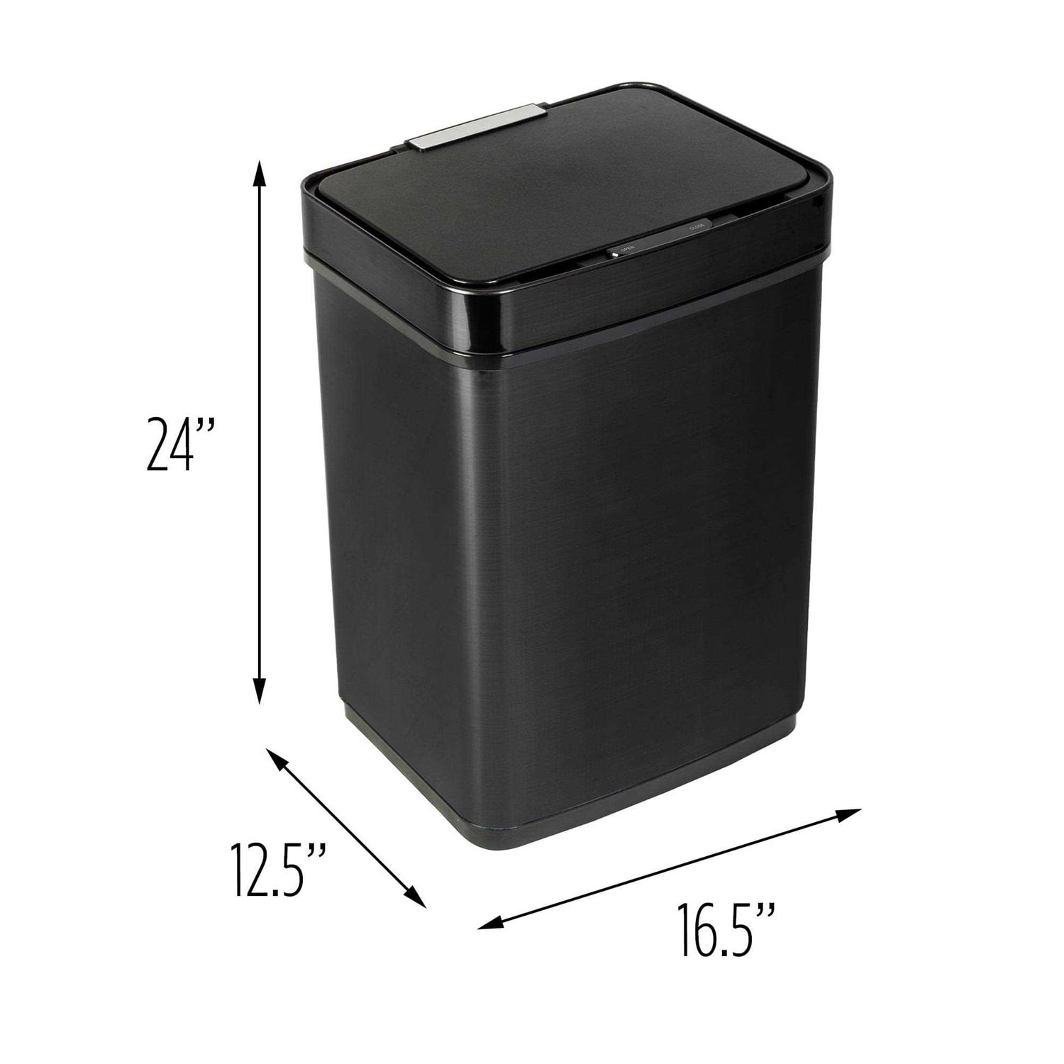 Honey-Can-Do Stainless Steel Motion Sensor Trash Can