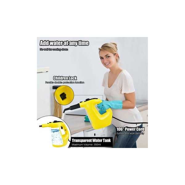 1400W Multipurpose Pressurized Steam Cleaner Mop W/17 Pieces Accessories