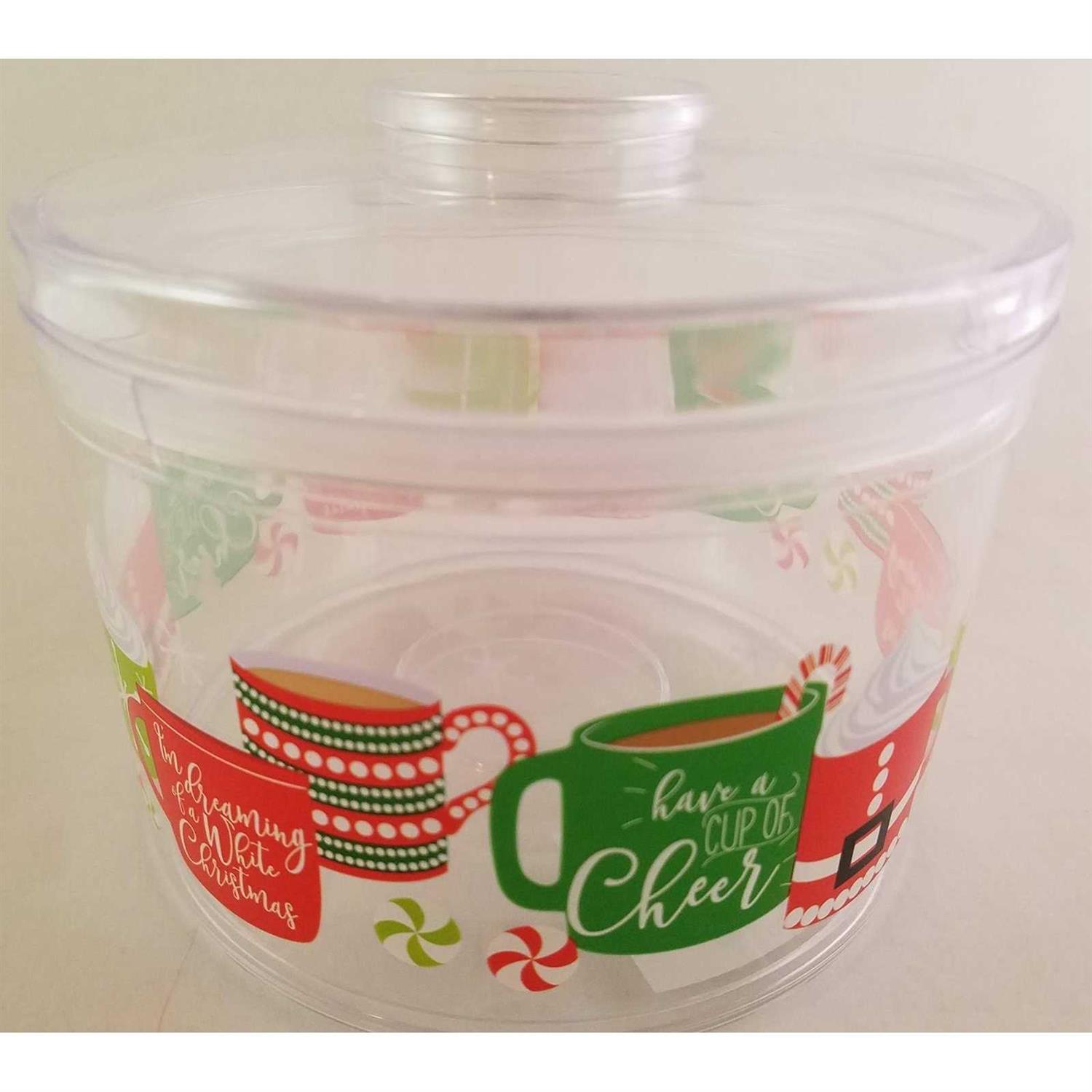 36 Christmas-Themed Plastic Containers With Lids