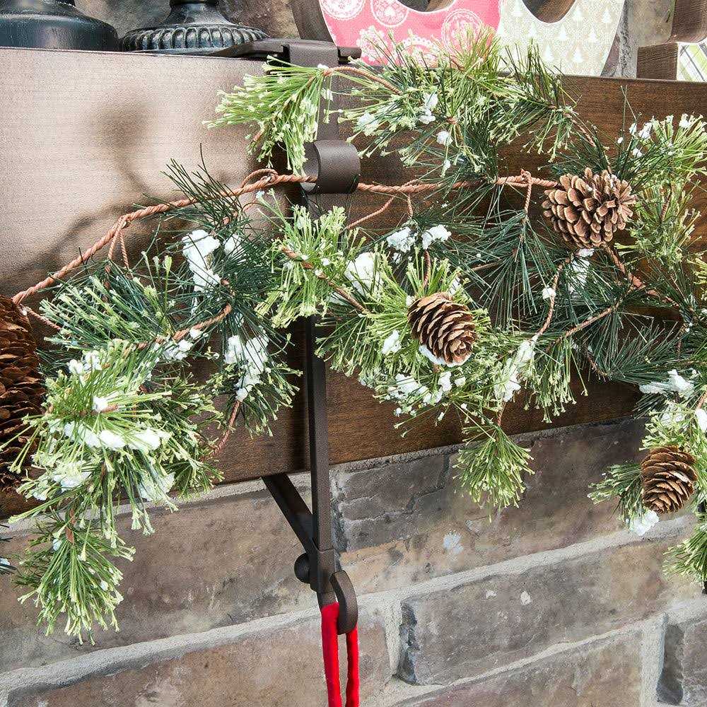 Village Lighting Garland and Stocking Mantle Hanger