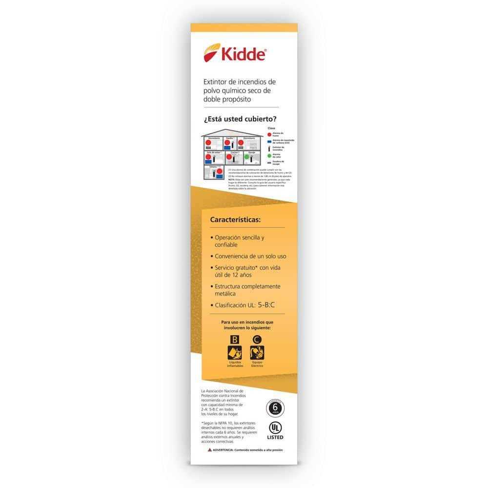 Kidde 5-B:C Rated Disposable Fire Extinguisher