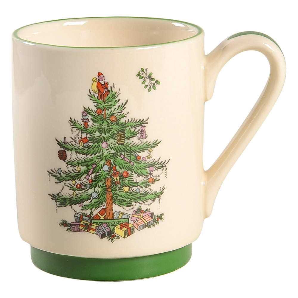 Spode Christmas Tree Set of 4 Stacking Mugs