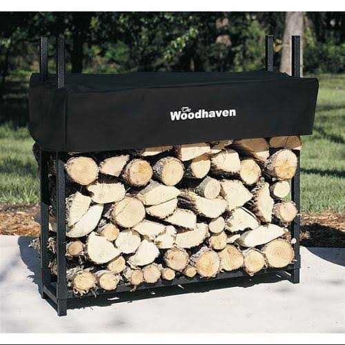 Woodhaven Black Firewood Rack