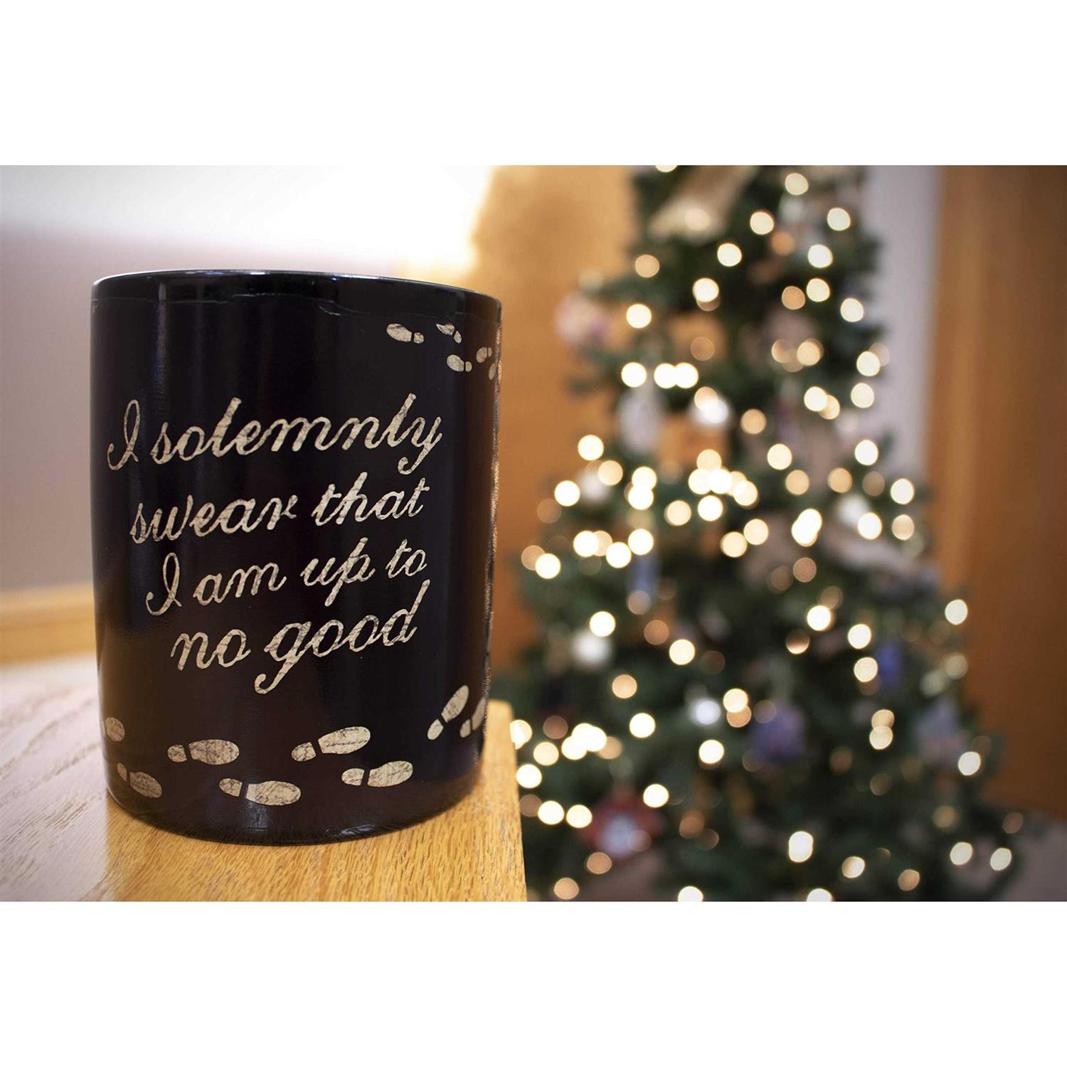 Morphing Mugs Harry Potter Marauder’s Map I Solemnly Swear – 16 oz Large Ceramic Heat Sensitive Clue Mug – Full image revealed when HOT liquid