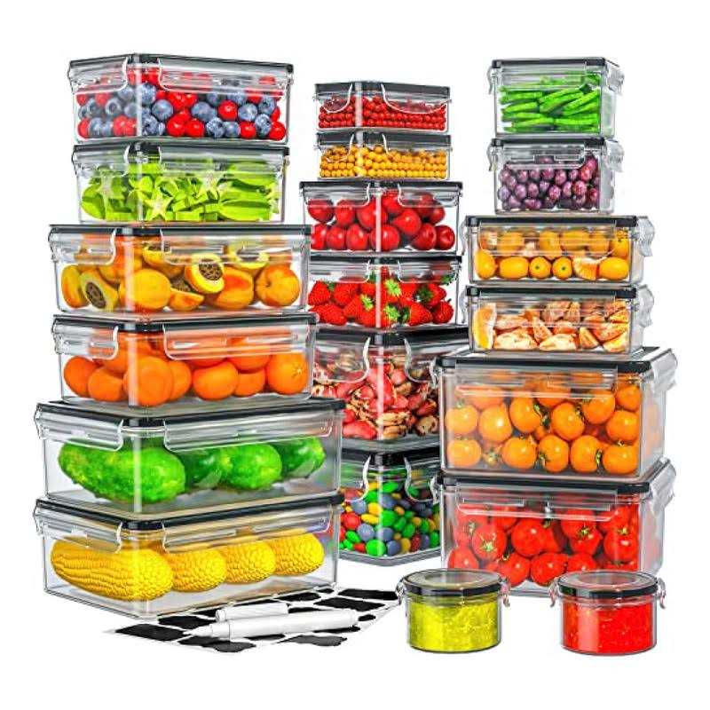 HOMETALL 40 PCS Food Storage Containers with Lids Airtight
