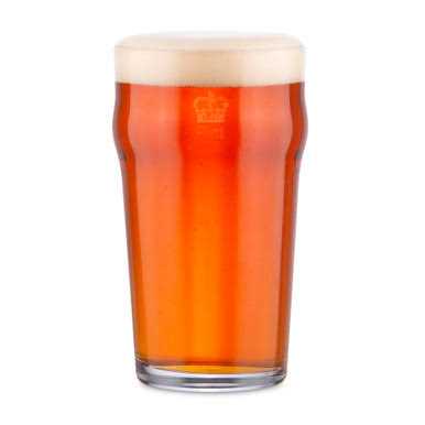 KegWorks Authentic British Style Imperial Pint Glass with Etched Seal