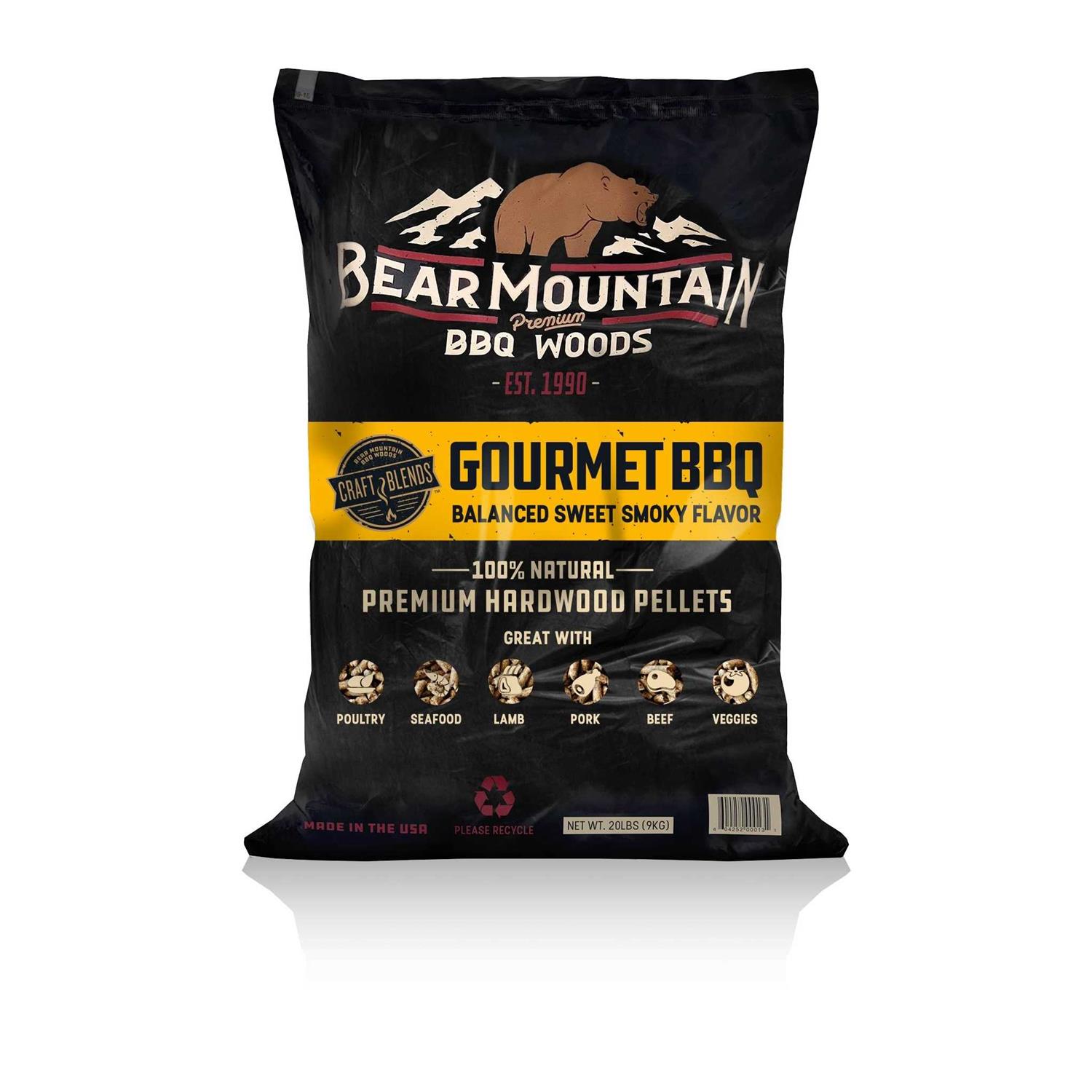 Bear Mountain BBQ Hardwood Pellets Gourmet Blend