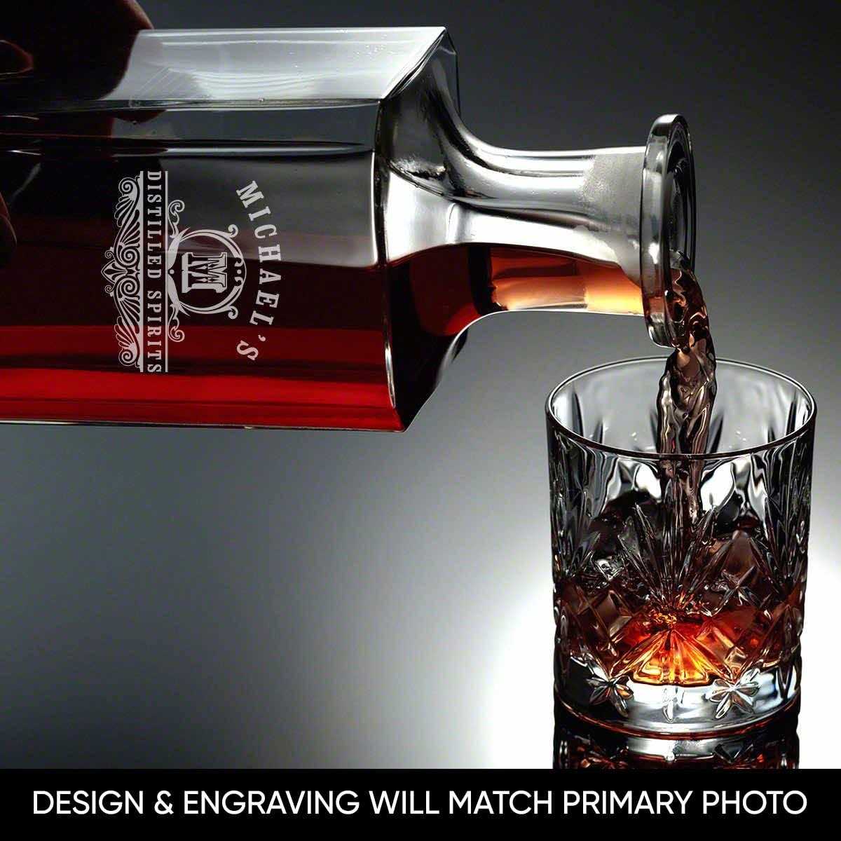 Custom Whiskey Decanter Presentation Set