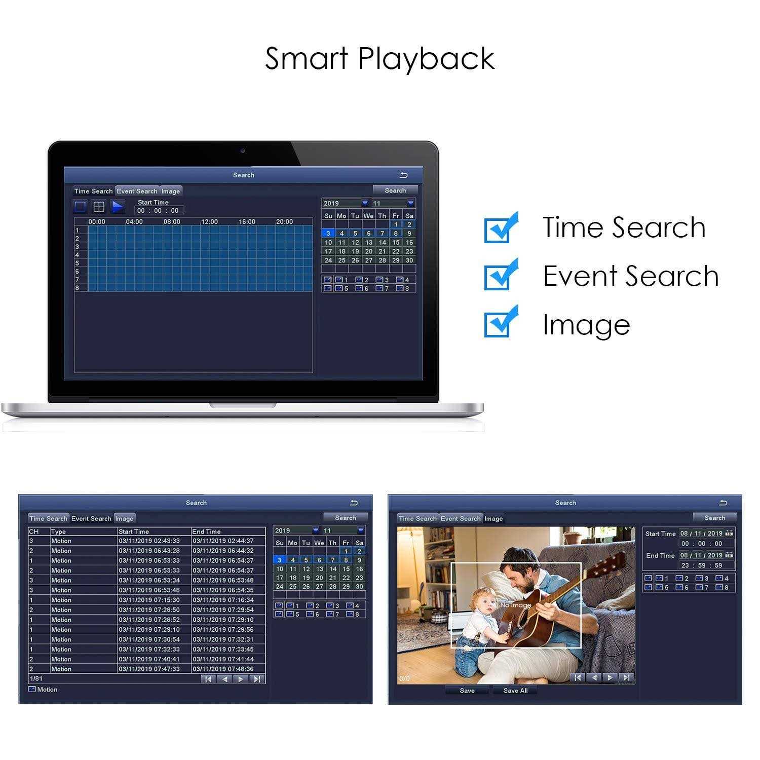 ZOSI H.265+1080p Home Security Camera System,8 Channel 5MP-Lite CCTV DVR with 4 x 1920TVL Weatherproof Surveillance Bullet Camer