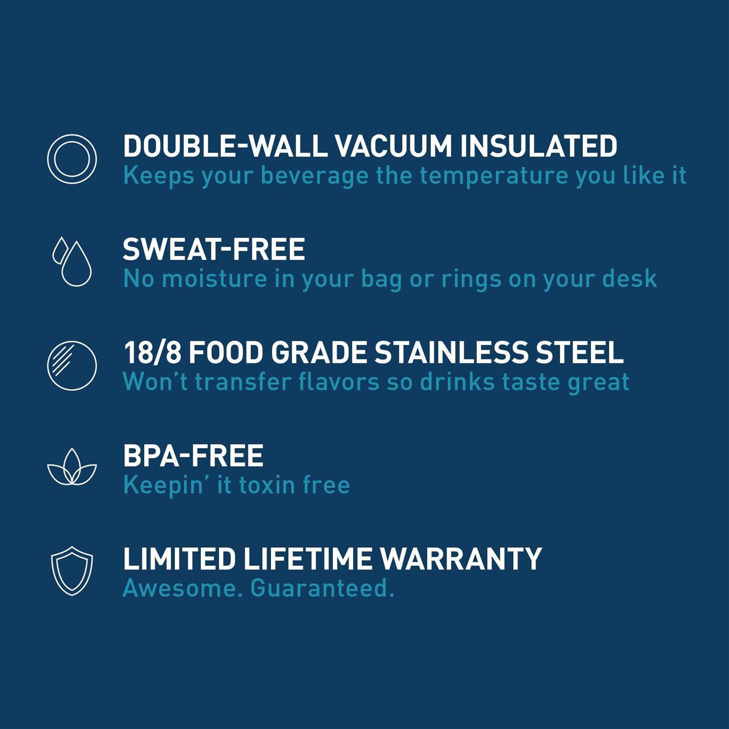 Takeya Actives Insulated Stainless Steel Water Bottle with Straw Lid